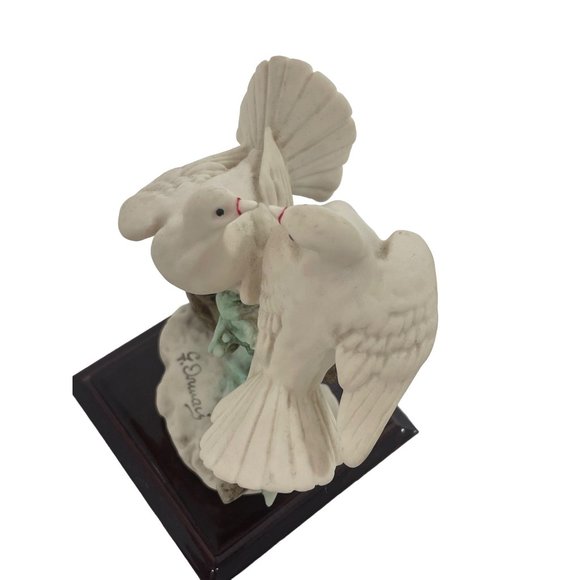 Giuseppe Armani Figurine Two Doves On A Branch Signed Vintage Sculpture Italy - Picture 9 of 15